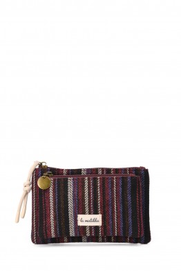 La Matilda - Pochette porte-monnaie en coton Línea Fuego M130-86