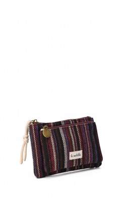La Matilda - Pochette porte-monnaie en coton Línea Fuego M130-86
