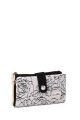 La Matilda - Portefeuille porte-monnaie en coton Rosa Negra M123-89