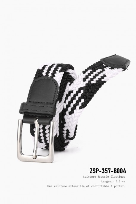 ZSP-357-B004 Ceinture tressée élastique
