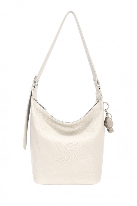 CM7326-2 David Jones Bucket Shoulder Bag : colour:Coconut cream