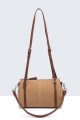 20034-BV Sac Bandoulière Polochon effet nubuck