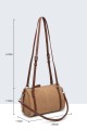20034-BV Sac Bandoulière Polochon effet nubuck