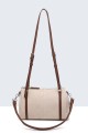 20034-BV Sac Bandoulière Polochon effet nubuck