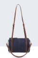 20034-BV Sac Bandoulière Polochon effet nubuck