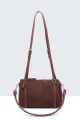 20034-BV Sac Bandoulière Polochon effet nubuck
