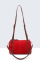 20034-BV Sac Bandoulière Polochon effet nubuck