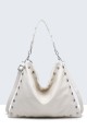 28953-BV Studded hobo shoulder bag