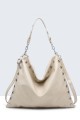 28953-BV Studded hobo shoulder bag