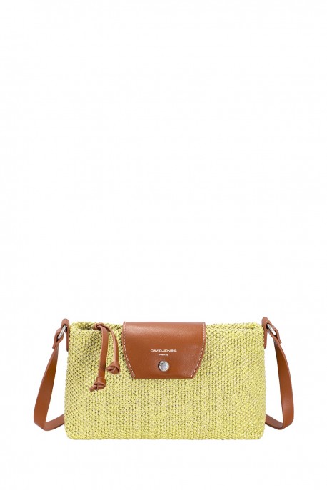 CM8366 David Jones Braided Shoulder Bag : colour:Yellow