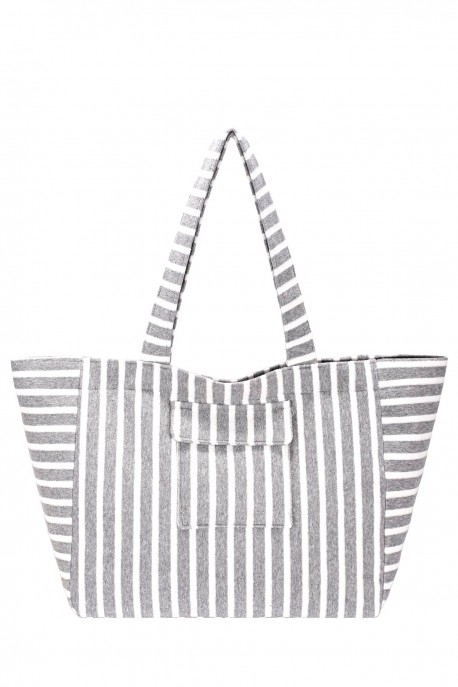 CM8481 David Jones Sailor Shirt Shopping Shoulder Bag : colour:Gris