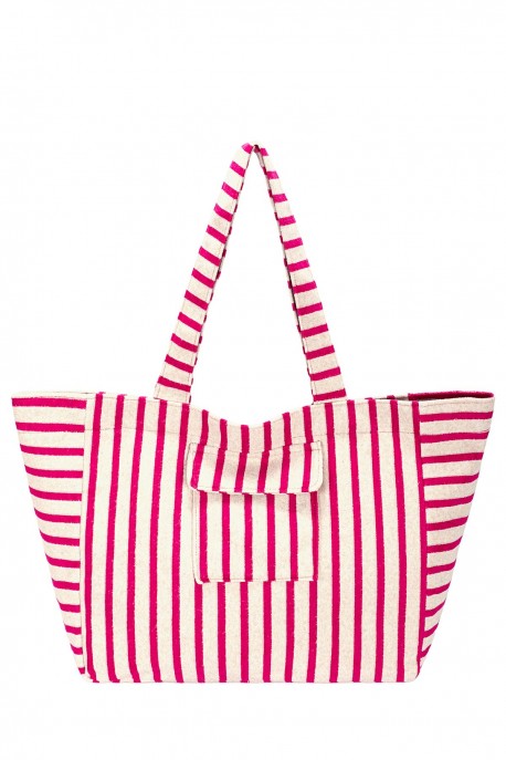 CM8481 David Jones Sailor Shirt Shopping Shoulder Bag : colour:Fuchsia