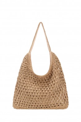 YQ-83 David Jones Straw Hobo Shoulder Bag