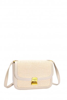 CM7497-VS Sac à bandoulière David Jones en paille synthétique