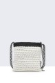 8827-BV Sac bandoulière en textile crocheté