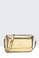 11021-BV Metallic croco shoulder bag
