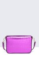 11021-BV Metallic croco shoulder bag