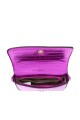 11021-BV Metallic croco shoulder bag