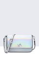 11021-BV Metallic croco shoulder bag