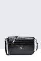 11021-BV Metallic croco shoulder bag