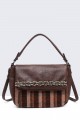 Synthetic handbag with flap 5137-BV