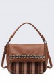 Synthetic handbag with flap 5137-BV