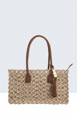 5714-BV Jute woven handbag