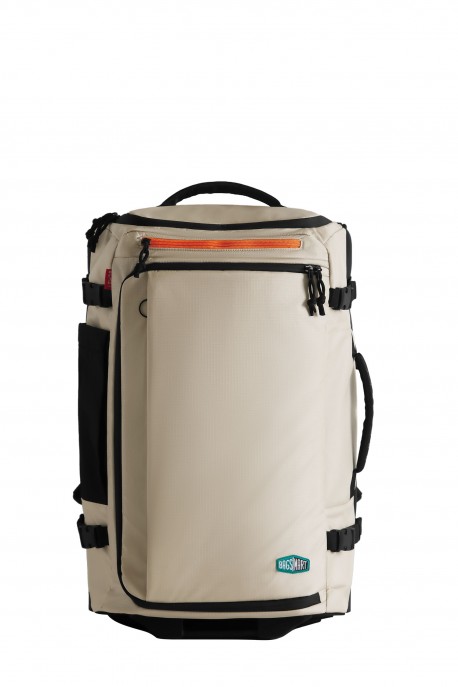 BAGSMART BLAST MESH SAC A DOS A ROULETTES BLAST CABINE 55CM BM0301148 : couleur:Oyster White