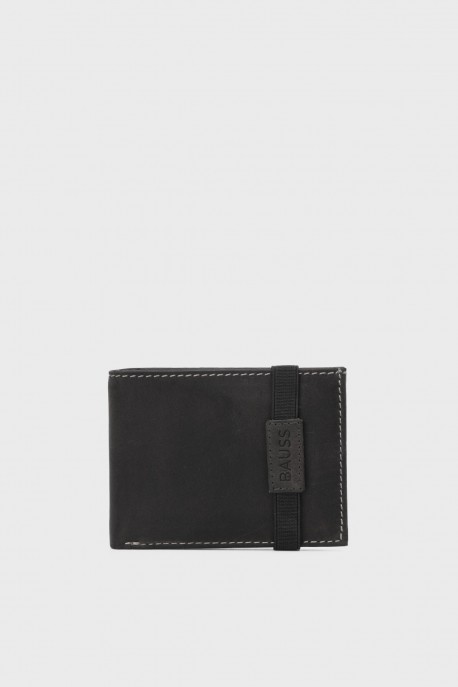 BAUSS® - B510AV leather wallet - With protection RFID : colour:Grey