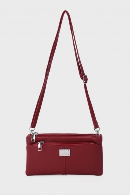 KJ255 Synthetic Multi-Pocket Crossbody Shoulder Bag