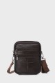 Sacoche pochette bandoulière en croûte de cuir KJ7794