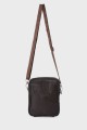 Sacoche pochette bandoulière en croûte de cuir KJ7794