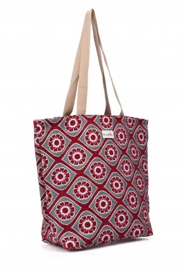 La Matilda - Grand Tote Bag FLOR ROJA M105-104