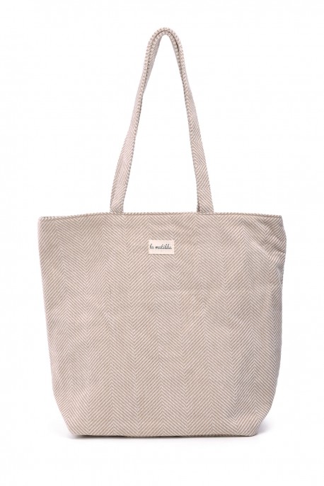 La Matilda - Grand Tote Bag ESPIGA BEIGE M105-106