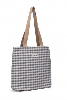 La Matilda - Tote Bag Vichy Gris M106-97
