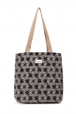 La Matilda - Tote Bag MARRON HILO PLATA M106-101