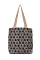 La Matilda - Tote Bag MARRON HILO PLATA M106-101