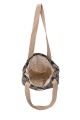 La Matilda - Tote Bag MARRON HILO PLATA M106-101