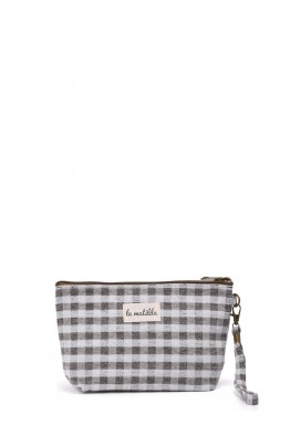 La Matilda - textile pouch makeup bag Vichy Gris M101-97