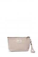 La Matilda - Pochette trousse maquillage textile ESPIGA BEIGE M101-106