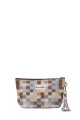 La Matilda - textile pouch makeup bag Cuadros Tostado M101-107