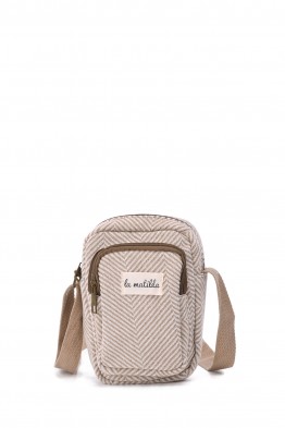 La Matilda - Pochette bandoulière téléphone ESPIGA BEIGE M143-106