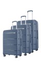 David Jones BA-8003-3-26 Set de 3 Valises trolley