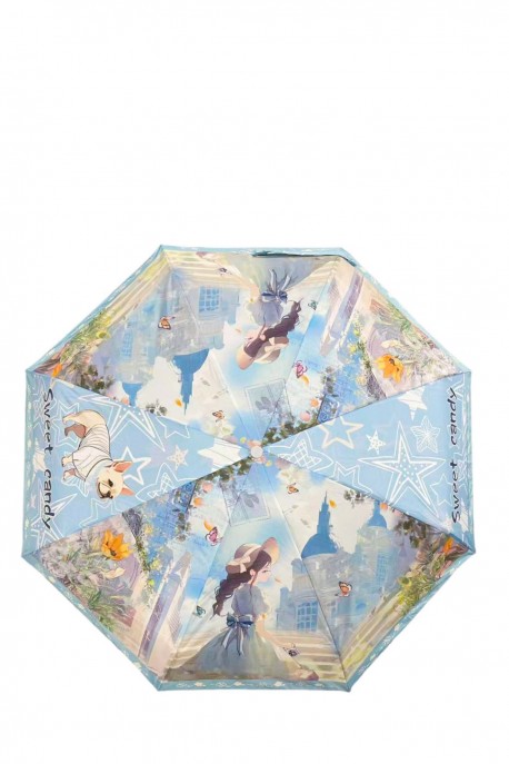Parapluie pliant manuel housse avec lanière Sweet & Candy C-342-04-A26 : Motif:A26-B
