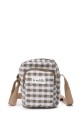 La Matilda - Shoulder phone pouch Gingham Grey M143-97