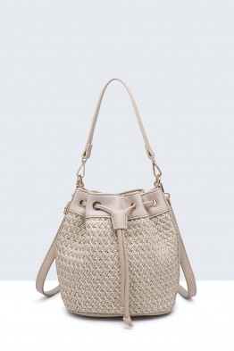 16212-BV Bucket bag woven net