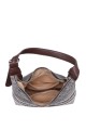 B55031-BV Woven mesh canvas handbag