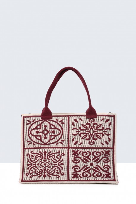SY53551-BV Mesh design handbag