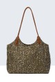 S9528-6-BV Sequin net woven handbag