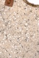 S9528-6-BV Sequin net woven handbag